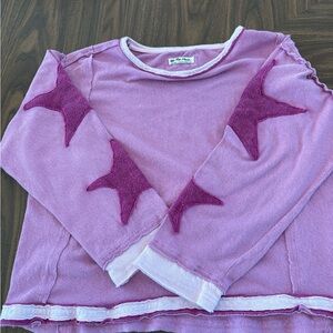 We The Free Light Pink Knit Top